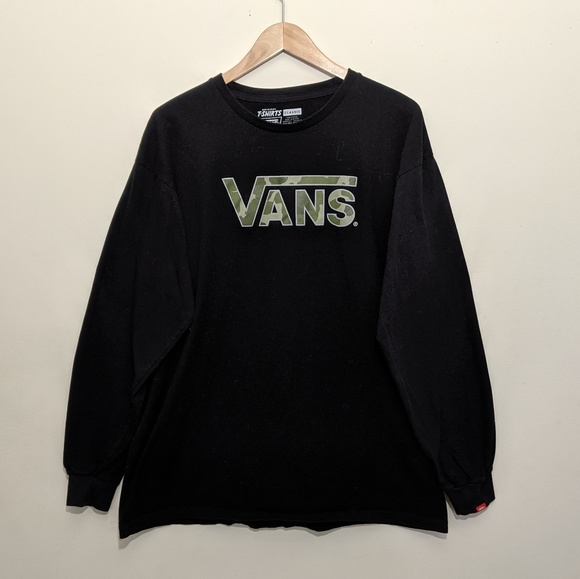 vans camo long sleeve